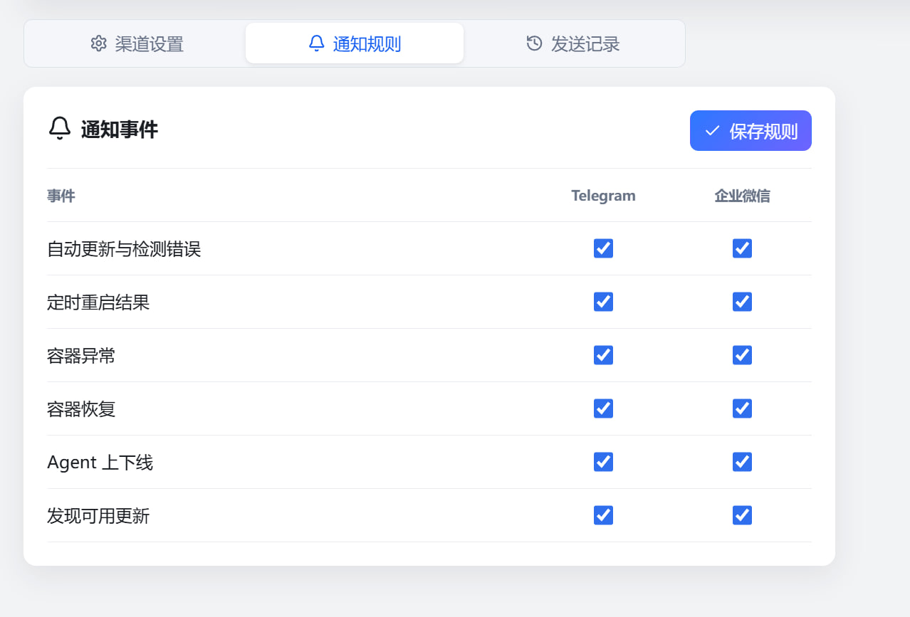 消息通知 / 通知规则