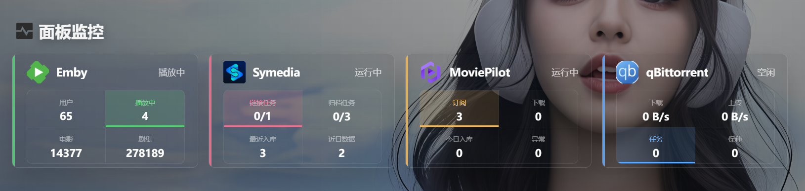 面板监控 / 服务总览